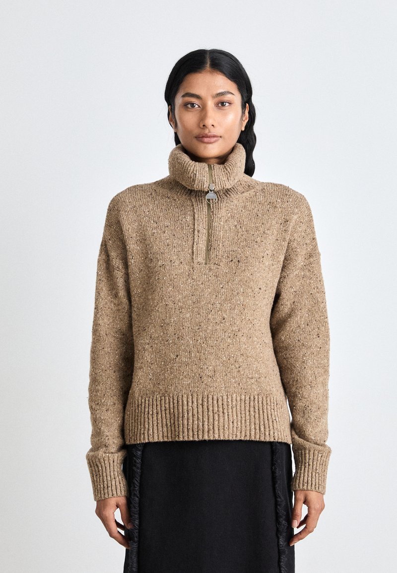 Barbour LAVENSDALE HALF ZIP JUMPER - Trui - honey