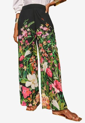 Love & Roses Auduma bikses - black