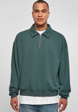 Urban Classics COLLAR CREW - Piké - bottlegreen