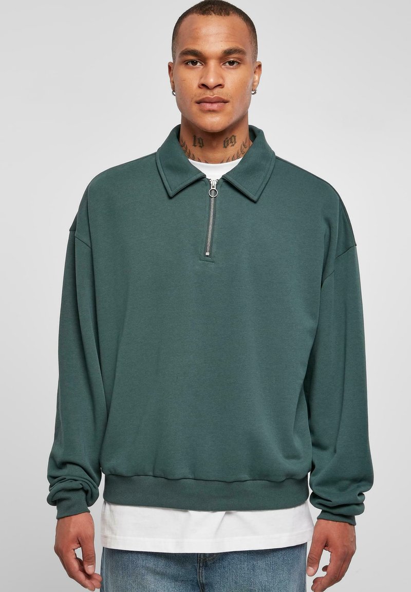 Urban Classics - COLLAR CREW - Polo krekls - bottlegreen, Palielināt