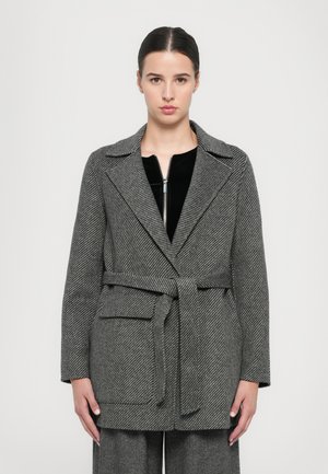 Armani Exchange CABAN COAT - Klasisks mētelis - grey/black