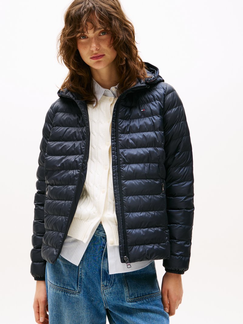 Tommy Hilfiger PADDED GLOBAL - Χειμωνιάτικο μπουφάν - desert sky