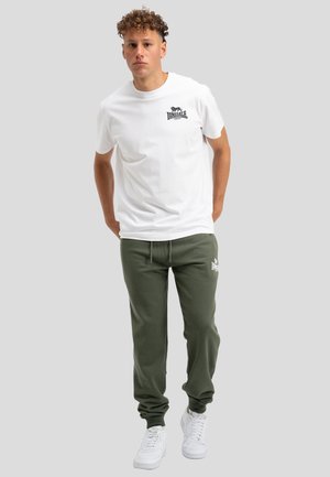 Lonsdale NORMALE PASSFORM DOPPELPACK BLAIRMORE - Potiskana majica - green white