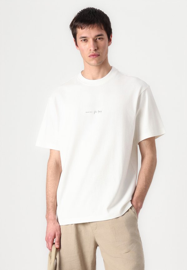 SLHRELAXKAI O NECK - Print T-shirt - egret2