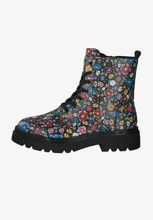 TOM TAILOR, Bottines à lacets - black
