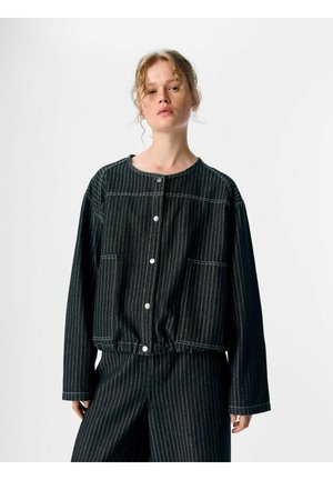 GESTREIFTE - Bluse - black denim