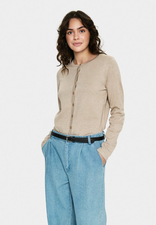 MILA  - Strickjacke - plaza taupe melange