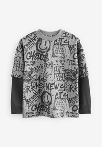 Next GRAPHIC 3 PACK REGULAR FIT - T-shirt à manches longues - blue grey cream gorilla
