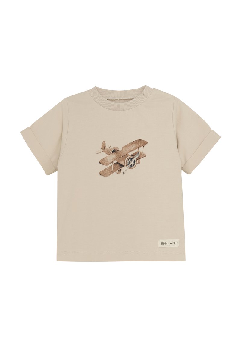 EN FANT T-shirt med print - mocha mousse