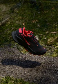 Dynafit ULTRA 100 GORE TEX - Scarpe da trail running - black out/fluo coral