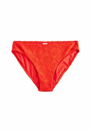Bas de bikini - red textured jacquard