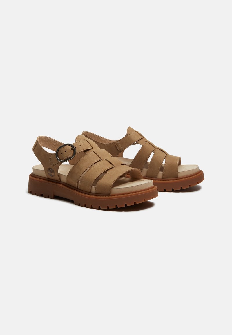 Timberland CLAIREMONT WAY - Páskové sandály - medium beige