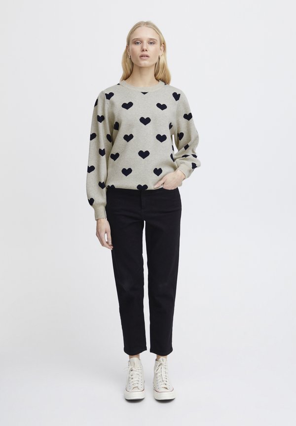 IHBRIELLE - Jumper - oatmeal w total eclipse4