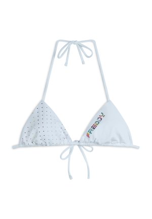 DECORATO DA STRASS - Bikini top - bianco