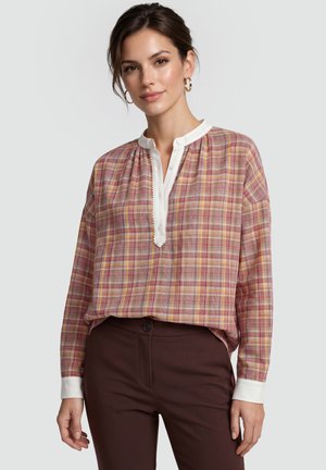 usha Blouse - red check