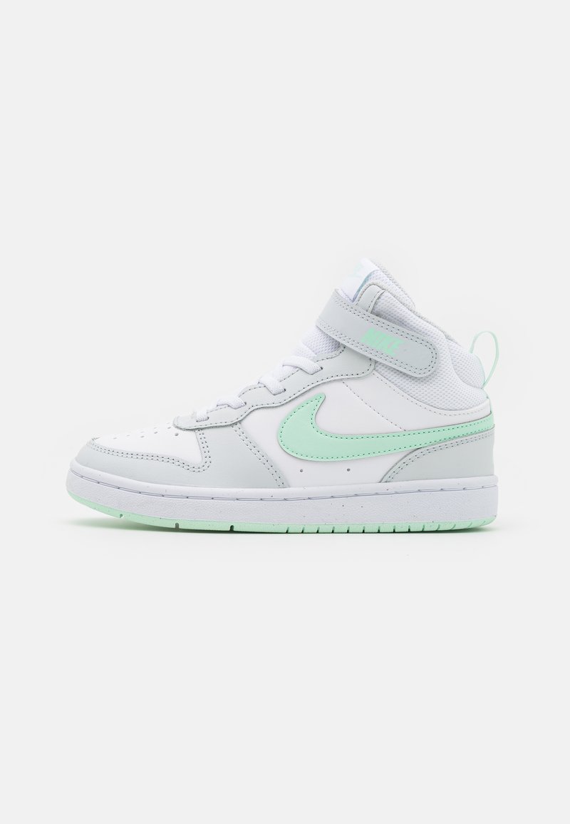 Nike Sportswear COURT BOROUGH MID 2 UNISEX - Sapatilhas de cano alto - pure platinum/mint foam/white