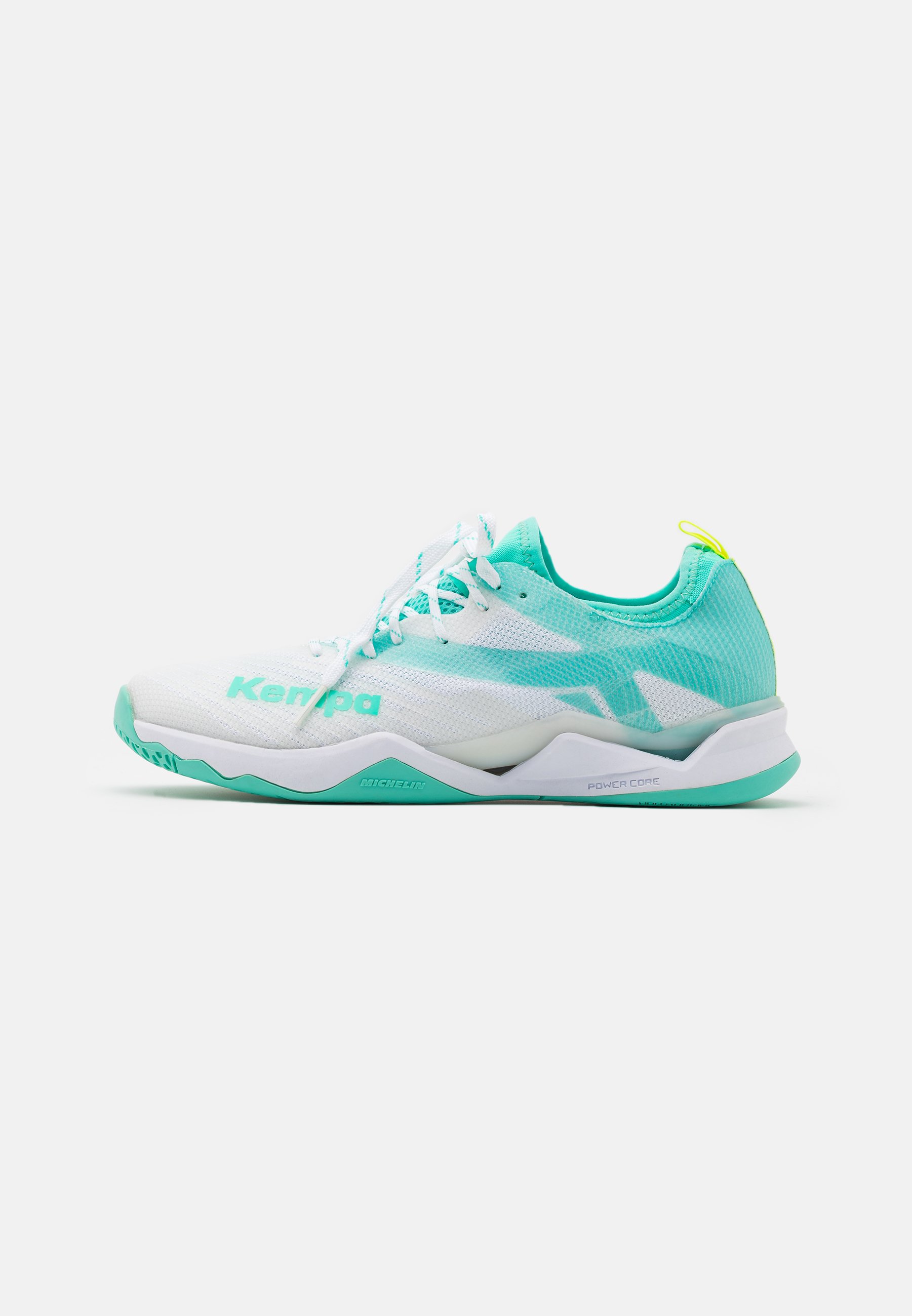 Kempa WING LITE 2.0 WOMEN Håndballsko whiteturquoise Kempa WING 2.0 Håndballsko whiteflou yellow Zalando.no