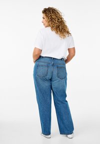 Zizzi Straight leg jeans - blue denim
