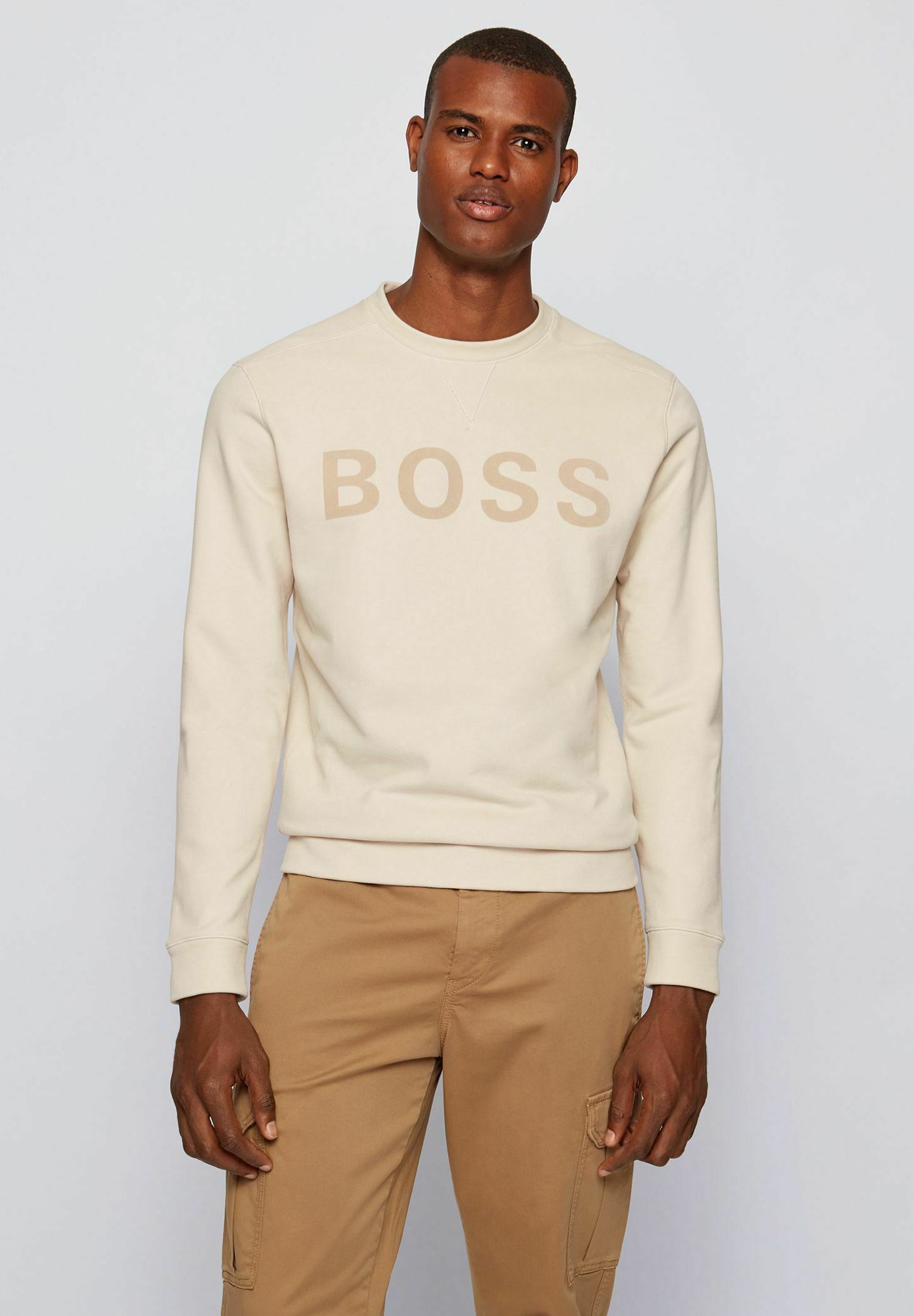 boss white sweatshirt