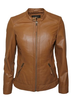 Lederjacke - cognac