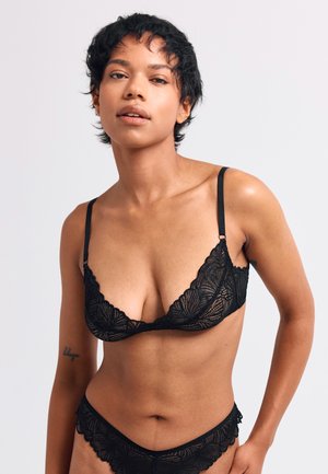Erlich Textil FLUID BÜGELLOSER - T-shirt BH - schwarz