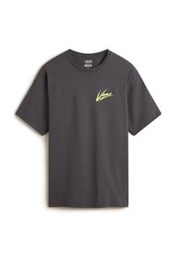 BRUSH SCRIPT LOOSE FIT - Camiseta estampada - asphalt shadow lime