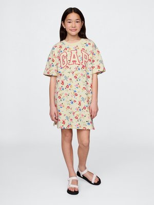 KIDS OVERSIZED GAP LOGO DRESS - Jerseykjole - off-white