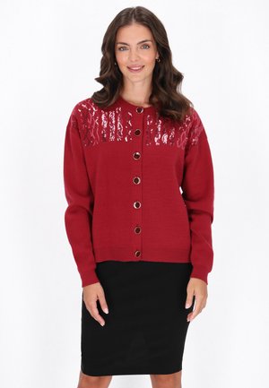 Cardigan - burgundy