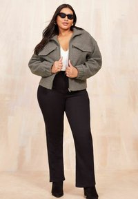Curves Like These ZIP UP - REGULAR FIT - Talvitakki - grey
