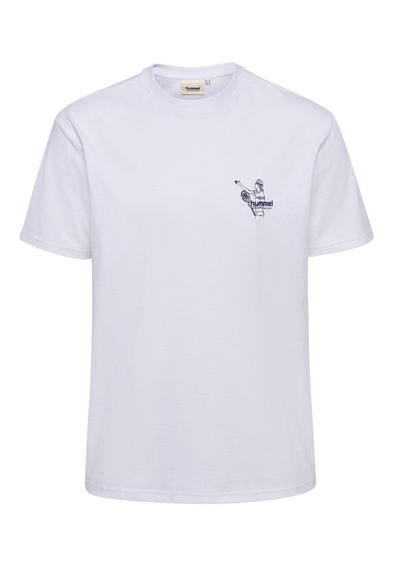 Hummel LOOSE  - Camiseta estampada - white