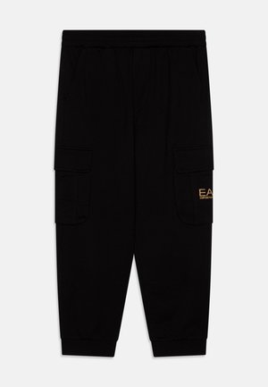 EA7 Emporio Armani UNISEX - Pantalon de survêtement - black/gold