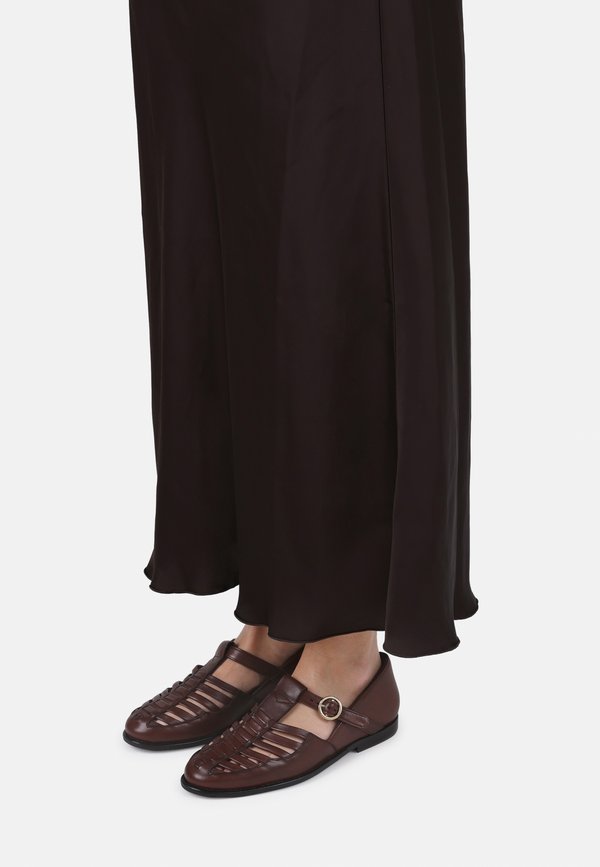 UNISEX - Ankle cuff sandals - chocolate3