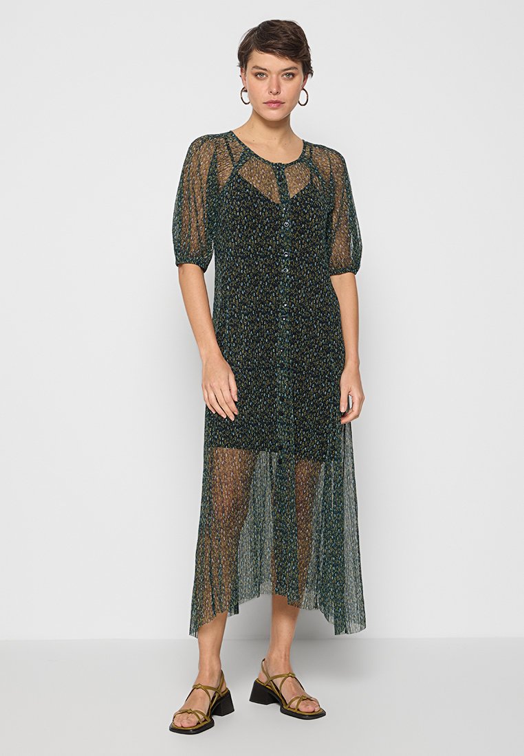 Bimba Y Lola Maxi-jurk donkergroen Bimba Y Lola Maxi-jurk donkergroen