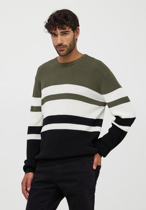 Terranova A RIGHE LEGGERA IN PUNTO RISO - Maglione - salvia