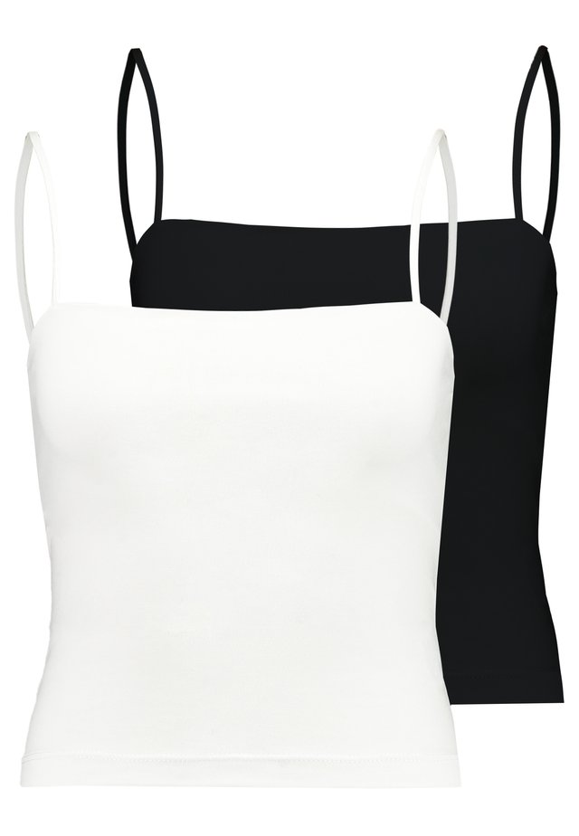 SCARLETT SINGLET 2 PACK - Top - black/white