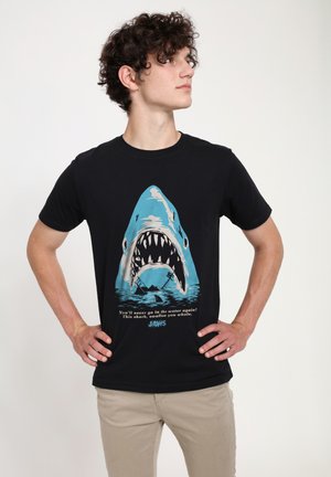 JAWS - STYLISED POSTER - Print T-shirt - black