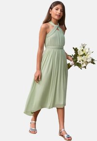 Lipsy - REGULAR FIT - TWIST HALTER  - Vestito elegante - sage green Immagine in miniatura 1