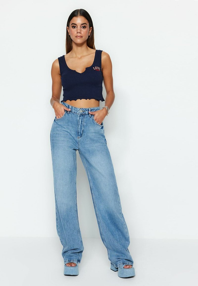 Trendyol Relaxed fit jeans blauw