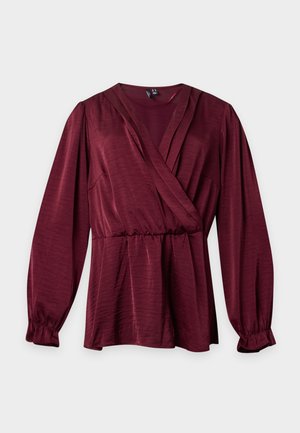 Vero Moda Curve, VMCMARY SMOCK - Blouse - windsor wine