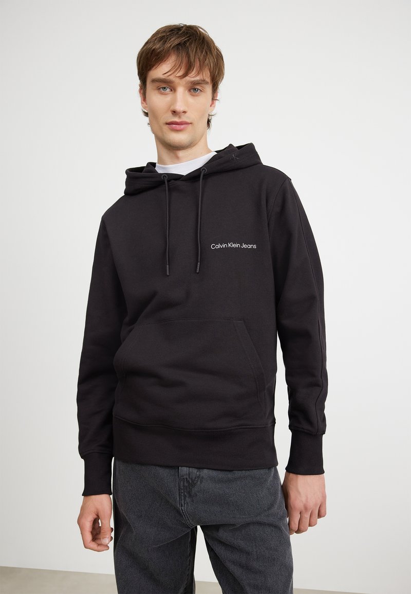 Calvin Klein Jeans INSTITUTIONAL HOODIE - Sweatshirt - black