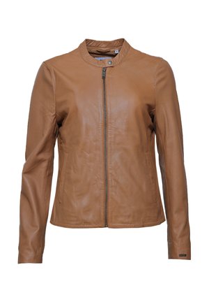 Lederjacke - cognac