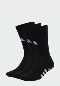 adidas Performance PERFORMANCE CUSHIONED CREW GRIP 3-PAIRS PACK - Calcetines de deporte - black   white