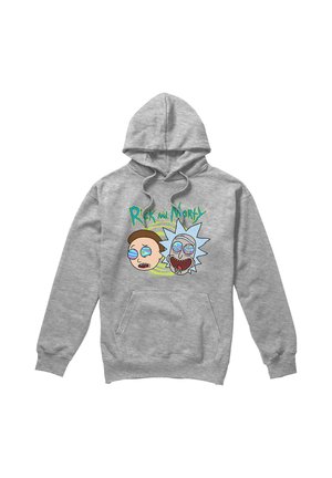 Cotton Soul, RICK AND MORTY BLOWN MINDS - Hoodie - mottled light grey