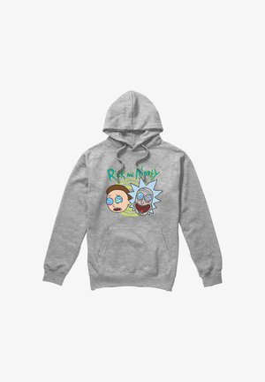 Cotton Soul, RICK AND MORTY BLOWN MINDS - Hoodie - mottled light grey