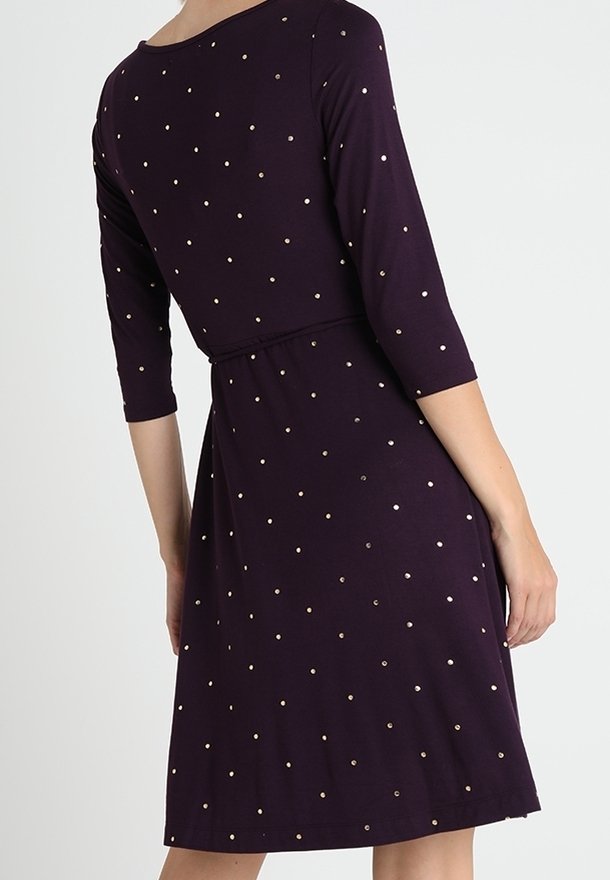 white stuff purple dress Colette Embroidered Midi Dress in PURPLE MULTI