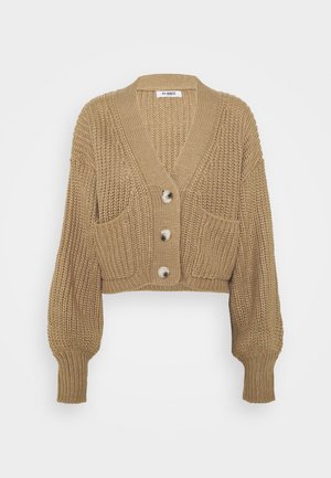 HENRY - Cardigan - cream/camel