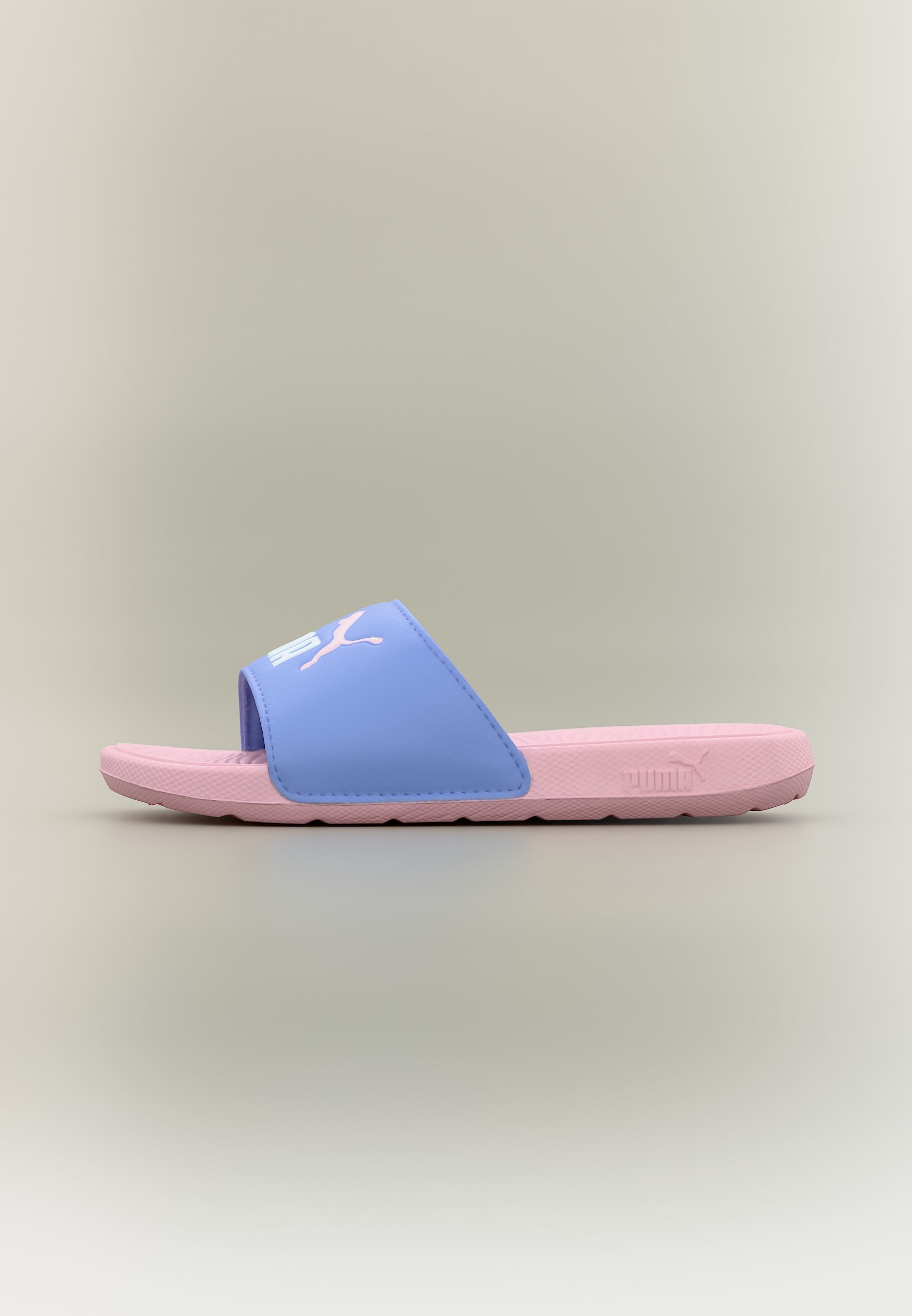 nike slides blue and pink