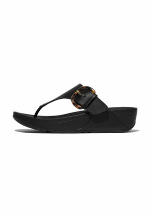 ZEHENTRENNER LULU RESIN-BUCKLE - Sandales tongs - all black