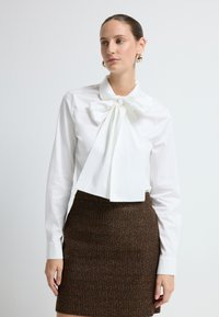 adL TWEED  - A-lijn rok - brown