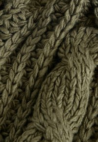 Next CHUNKY BUTTON FRONT CABLE - REGULAR FIT - Kardigan - green khaki